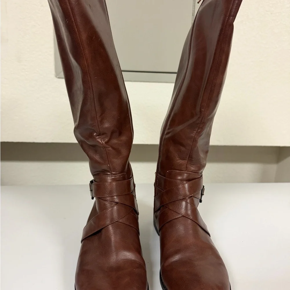 Life Stride Over-the-Knee‎ Brown Leather Boots